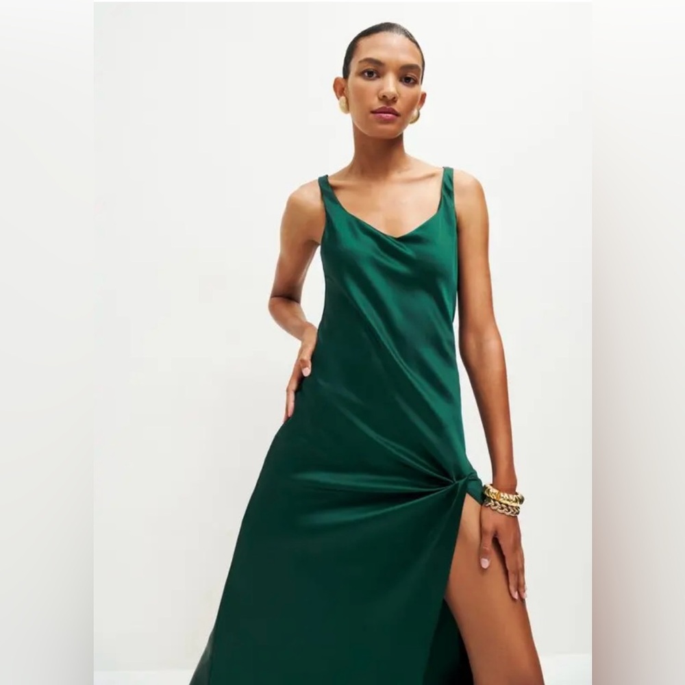 Reformation Bevin satin dress